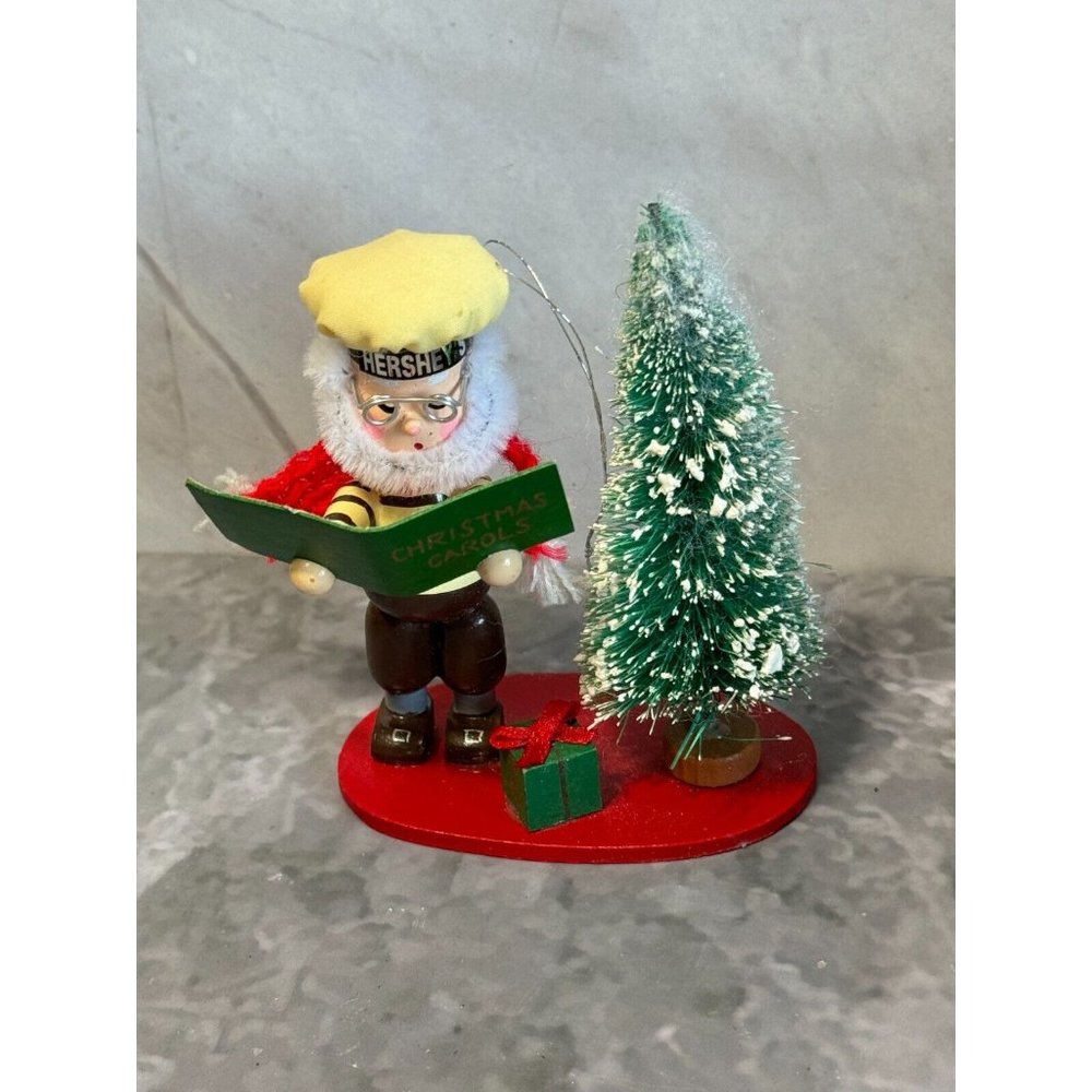 Vintage Kurt Adler Hersheys Christmas Caroler Collector Christmas Figurine 4.5"